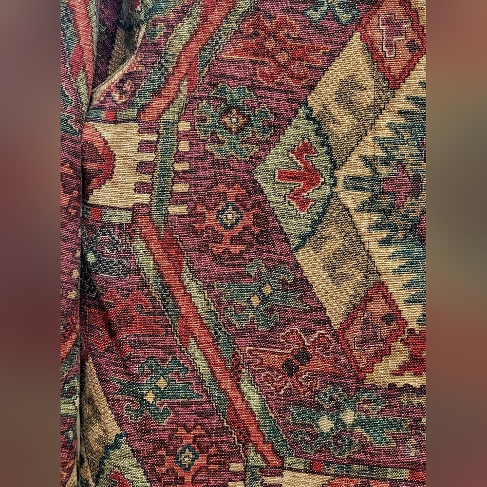 Coldwater Creek Vintage 90s Native American Southwestern Design Crop Jacket - Picture 4 of 6